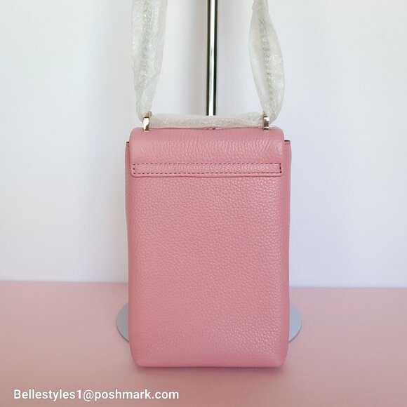 KATE SPADE Bradley North/South Pebbled Leather Phone Crossbody- Rococo Pink🎈⭐ - Picture 7 of 16